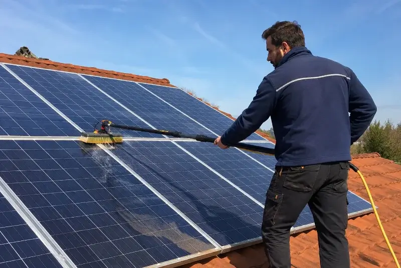 Nettoyage et entretien de panneaux solaires à Poleymieux-au-Mont-d'Or